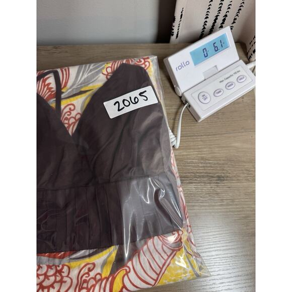 VTG 90s Y2K Intrigue Babydoll Dress Womens 10 Brown Floral Retro Geo Made In USA - Picture 15 of 15